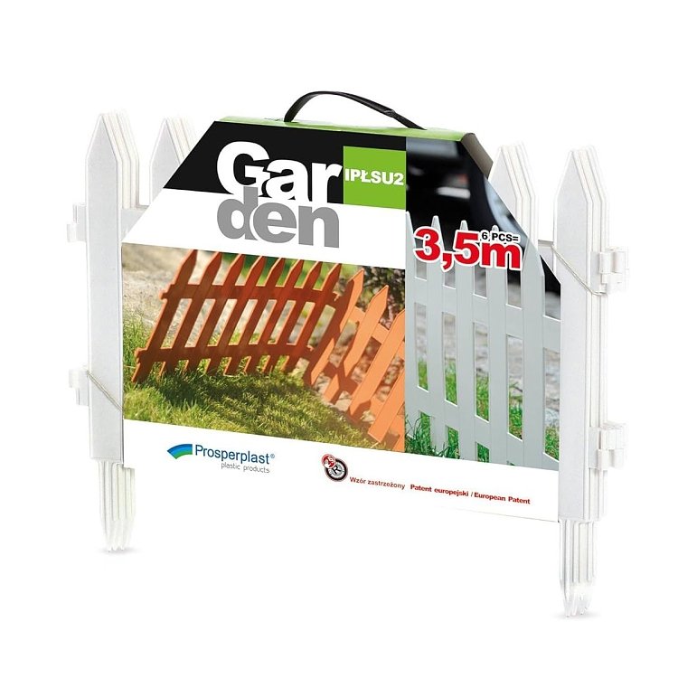 Prosperplast Πλαστικός Φράχτης Κήπου 3,60x52cm Λευκός 6τμχ – τοποθέτηση από επαγγελματία