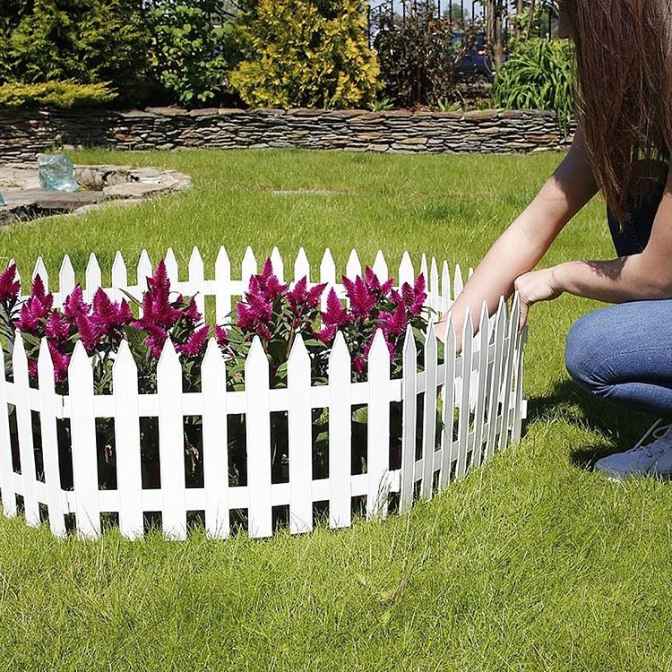 Prosperplast Πλαστικός Φράχτης Κήπου 3,60x52cm Λευκός 6τμχ – χρήση σε οικιακό κήπο