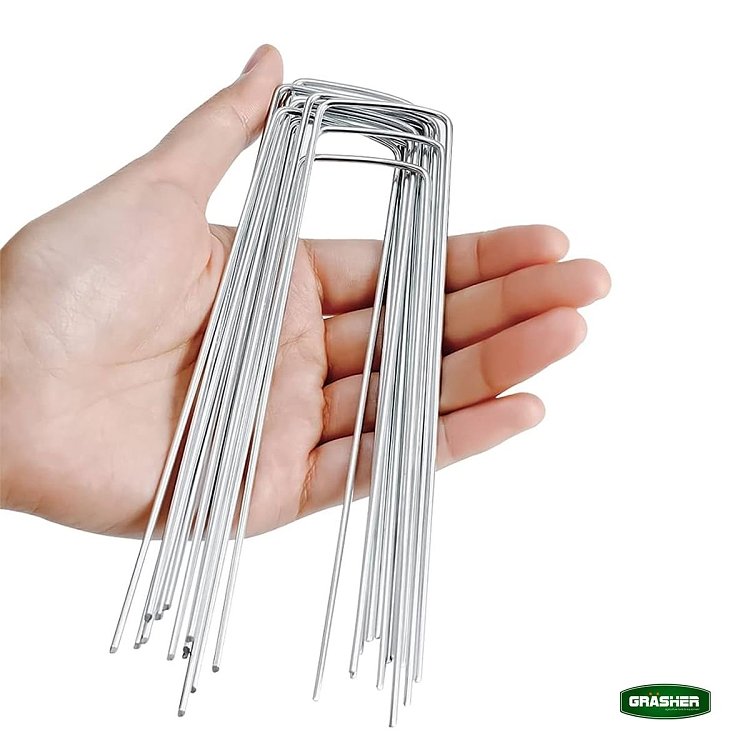 Συνδετήρες GRASHER Μεταλλικοί – 10τμχ για Χλοοτάπητα & Εδαφοκάλυψη