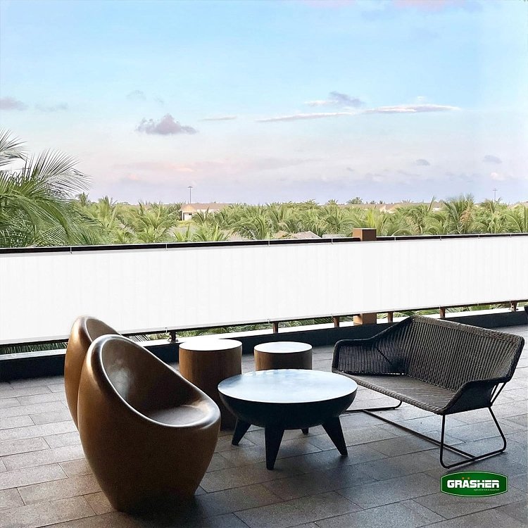 GRASHER Δίχτυ Μπαλκονιού 160gr Λευκό – φωτογράφηση σε φυσικό φωτισμό