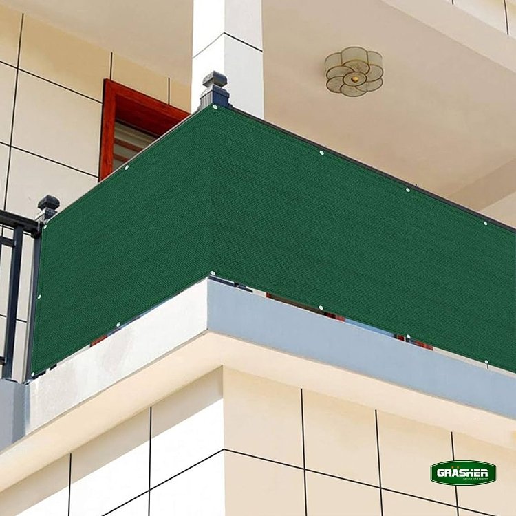 Διαχωριστικό Δίχτυ Μπαλκονιού 160gr/m² Πράσινο 0,75x6m GRASHER – χρήση από ερασιτέχνη