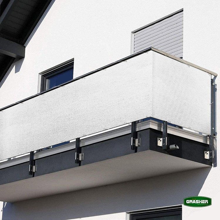 Διαχωριστικό Δίχτυ Μπαλκονιού 160gr/m² Λευκό 1,20x6m GRASHER – χρήση σε οικιακό κήπο