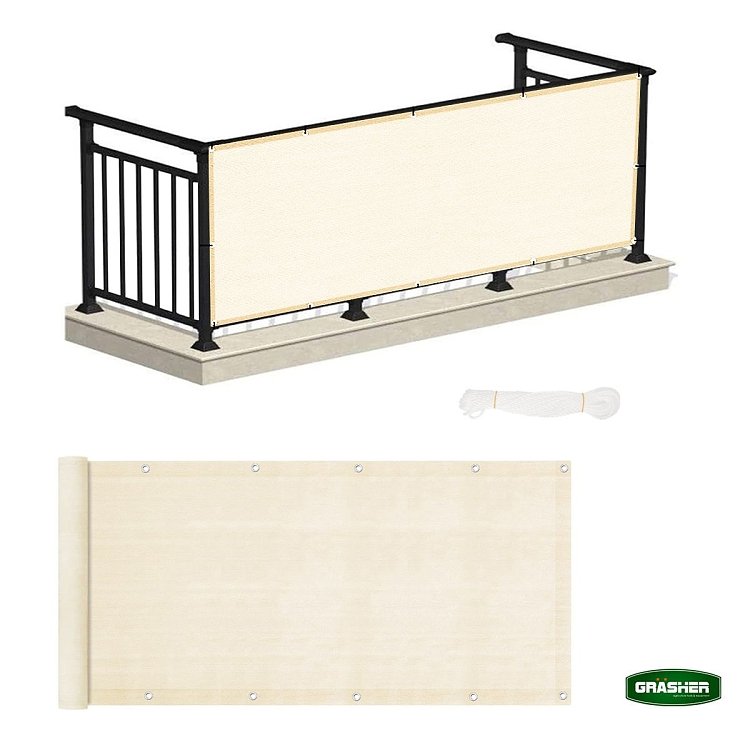 Διαχωριστικό Δίχτυ Μπαλκονιού 160gr/m² Εκρού 1,20x6m GRASHER – εμφάνιση προϊόντος σε ράφι