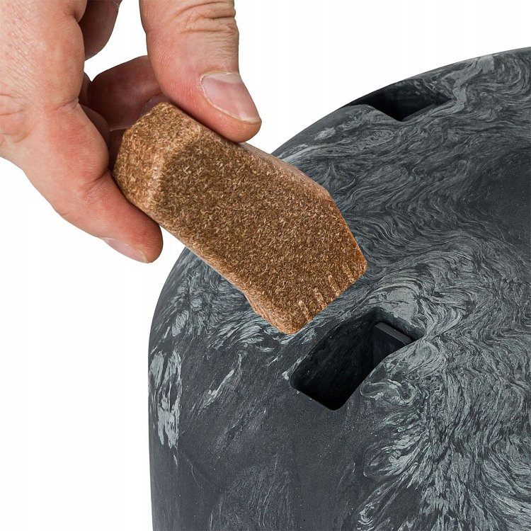 PROSPERPLAST Gracia Tubus Beton Γλάστρα – δίπλα σε υγιή φυτά