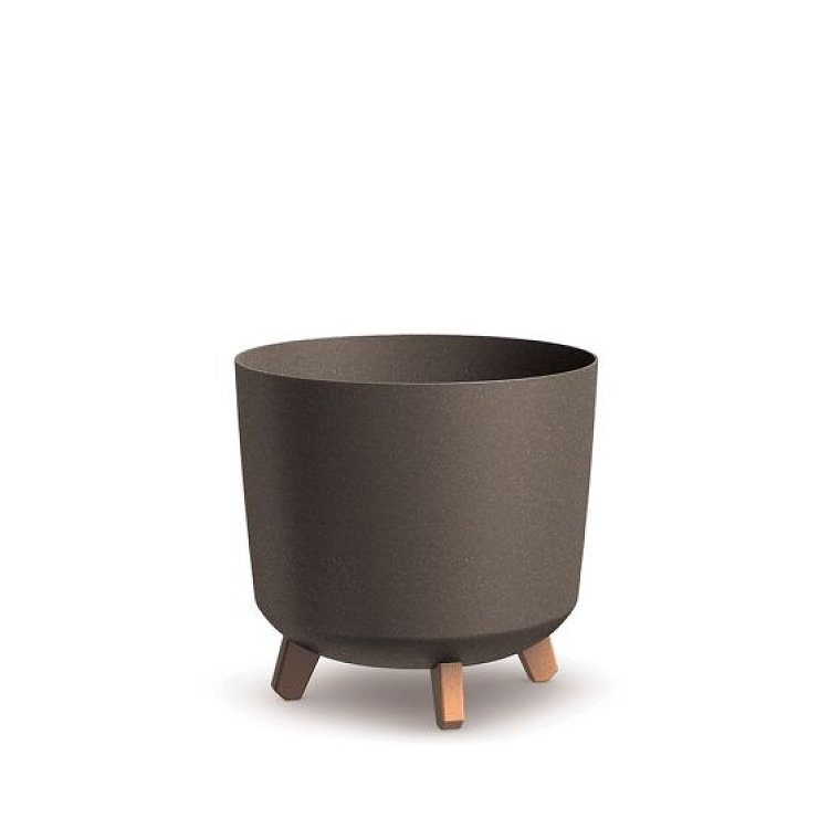 PROSPERPLAST Gracia Tubus Eco Wood Γλάστρα – κοντινό πλάνο υφής eco wood