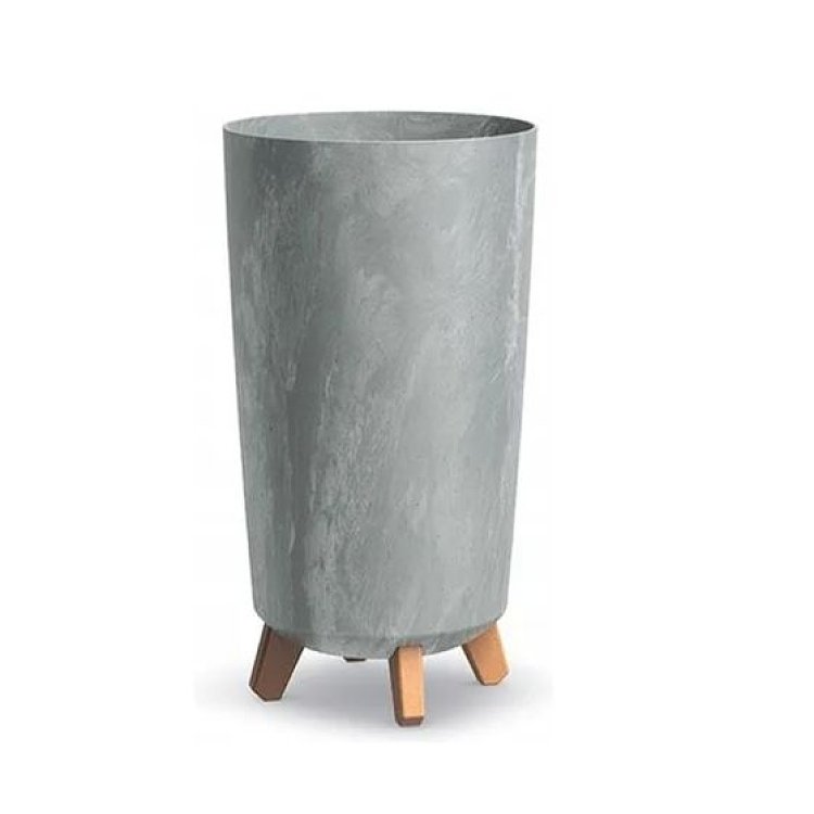 PROSPERPLAST Gracia Tubus Slim Beton Γλάστρα – λεπτομέρεια υλικού πολυπροπυλενίου