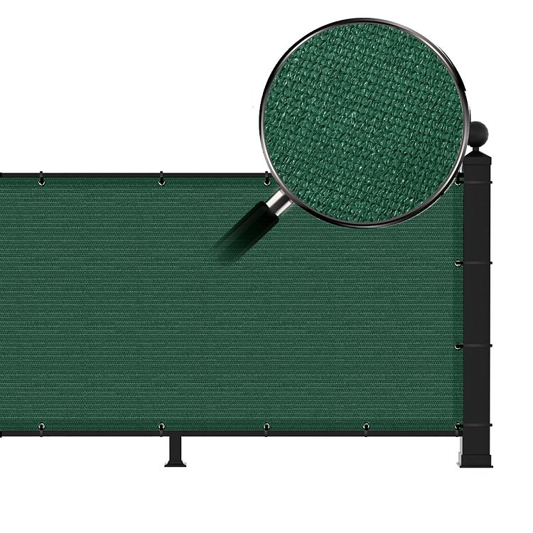 Διαχωριστικό Δίχτυ Περίφραξης 160gr/m² Πράσινο 1,80x6m GRASHER Με Κρίκους – λεπτομέρεια υφής HDPE