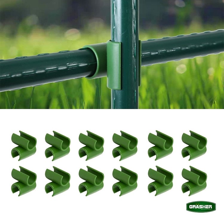 Επαγγελματικά αξεσουάρ υποστύλωσης φυτών GRASHER σε πράσινο χρώμα.