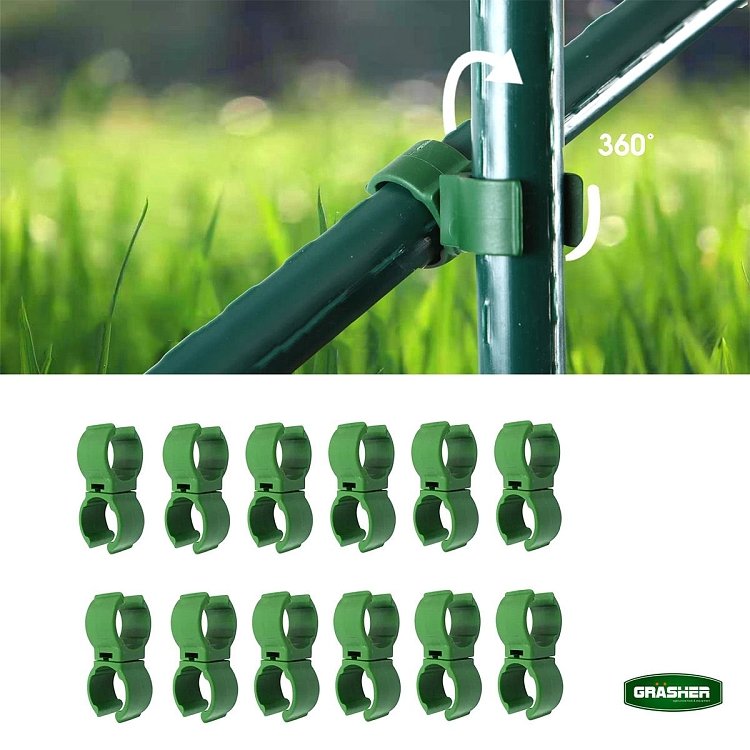 Σετ 12 τεμαχίων Universal κλιπς για ευέλικτες κατασκευές κήπου.