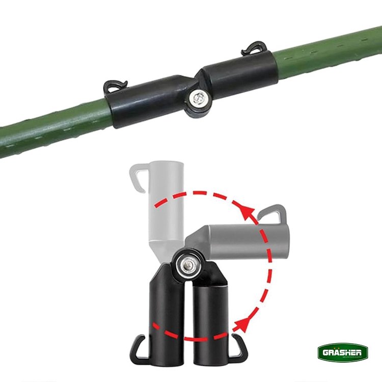 Σετ 10 τεμαχίων ενωτικά κλιπς γωνία από ανθεκτικό πολυαιθυλένιο.