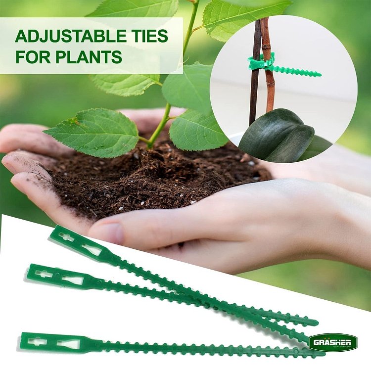 Δεματικά Φυτών 17cm Grasher (50τμχ) – Ρυθμιζόμενα & Επαναχρησιμοποιούμενα