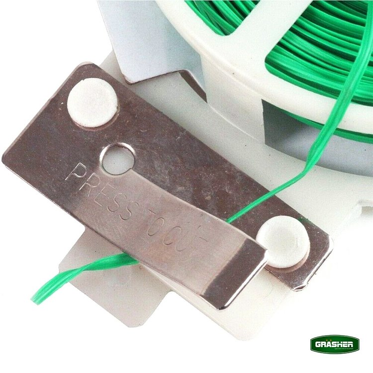 Λεπτομέρεια πάχους 1mm πράσινου σύρματος PVC Grasher