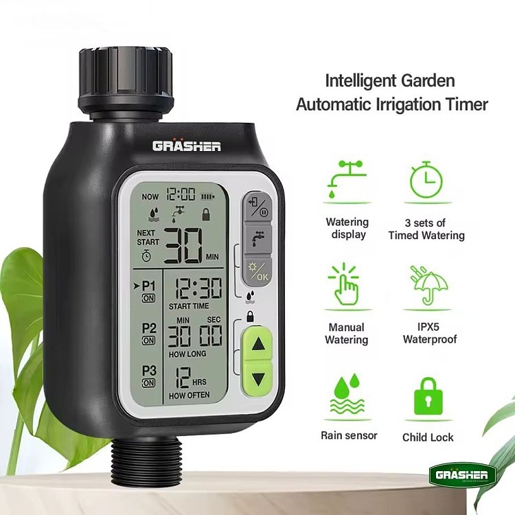 Προγραμματιστής αυτόματου ποτίσματος GRASHER WT4021 με χειροκίνητη λειτουργία ON-OFF