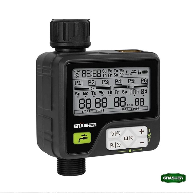 GRASHER WT6085 προγραμματιστής ποτίσματος με αισθητήρα βροχής