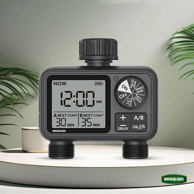 GRASHER WT2248 Προγραμματιστής Ποτίσματος – lifestyle εικόνα κήπου με αυτόματο πότισμα