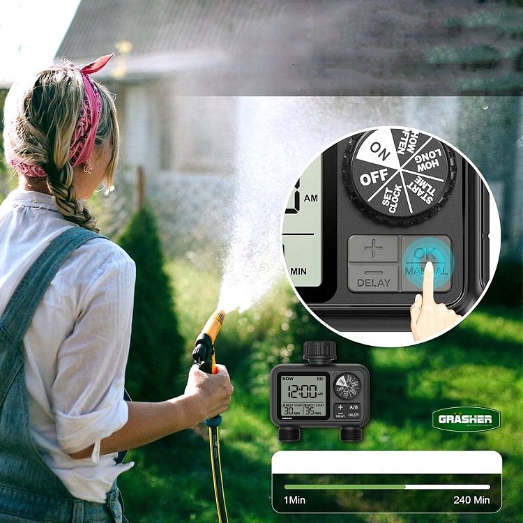GRASHER WT2248 Προγραμματιστής Ποτίσματος – χρήση σε γλάστρες και ζαρντινιέρες