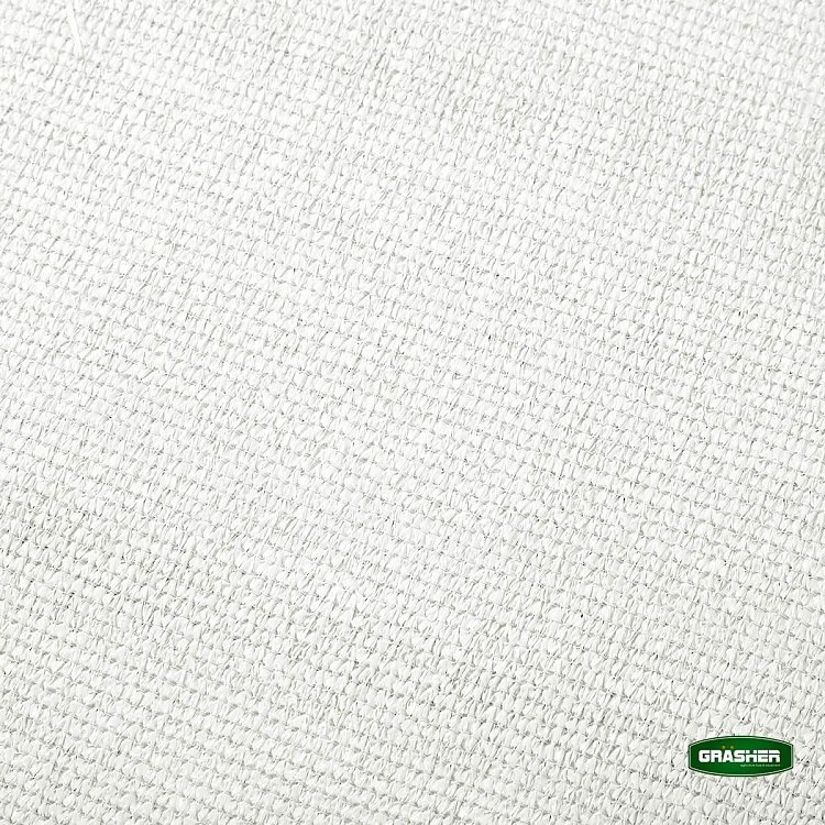 Διαχωριστικό Δίχτυ Περίφραξης GRASHER 160gr Λευκό – κοντινό πλάνο πλέγματος HDPE με πυκνότητα Ε200