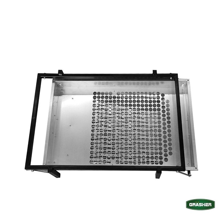 Grasher DP4085 χειροκίνητο κόσκινο διαχωρισμού ελιάς 105x70x92cm με γαλβανιζέ σκάφη Ø28mm