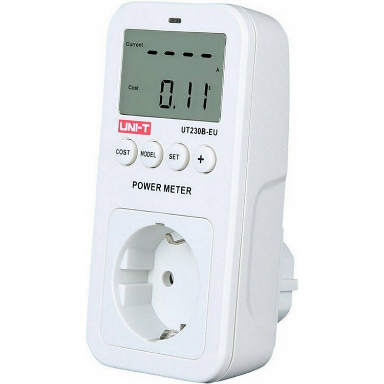 Μετρητής κατανάλωσης ρεύματος UNI-T UT230B-EU με LCD οθόνη και ένδειξη υπερφόρτωσης