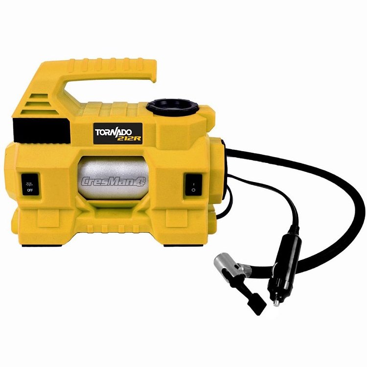 Κομπρεσέρ αέρος αυτοκινήτου Cresman Tornado 212R 12V με LED και μανόμετρο