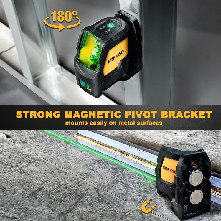 PREXISO αλφάδι λέιζερ για ακριβείς μετρήσεις σε εργοτάξια