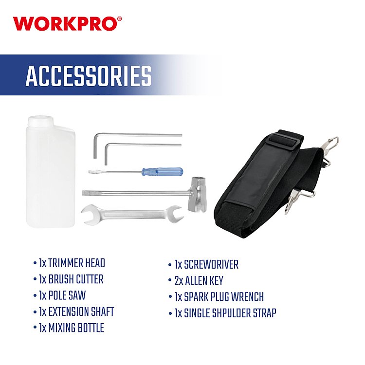 Επαγγελματικό 4 σε 1 εργαλείο WORKPRO για πλήρη φροντίδα κήπου