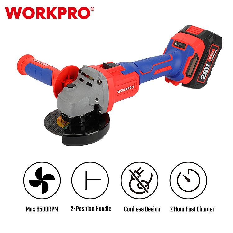 WORKPRO WP392004 SOLO τροχός Φ125mm χωρίς μπαταρία