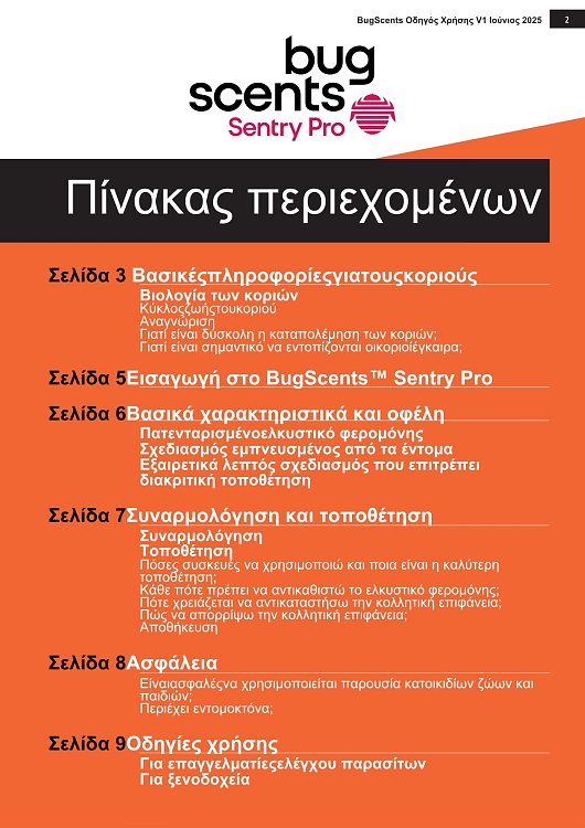 BugScents Sentry Pro Παγίδα Κοριών 4τεμ. – Επαγγελματική Ανίχνευση & Προστασία