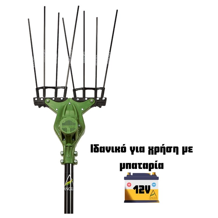 Ελαιοραβδιστικό Amolivo All Carbon 12V 800W Brushless με Κοντάρι Carbon και Κεφαλή 8 Ανθρακονημάτων, 2,1kg