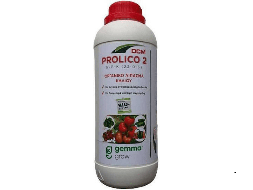 DCM Prolico 2 NK 2,3-6 οργανικό υγρό λίπασμα για κηπευτικά & θερμοκήπια