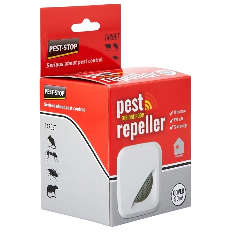 Pest-Stop Pest Repeller One Room – Απωθητικό υπερήχων ποντικιών και εντόμων 90m²