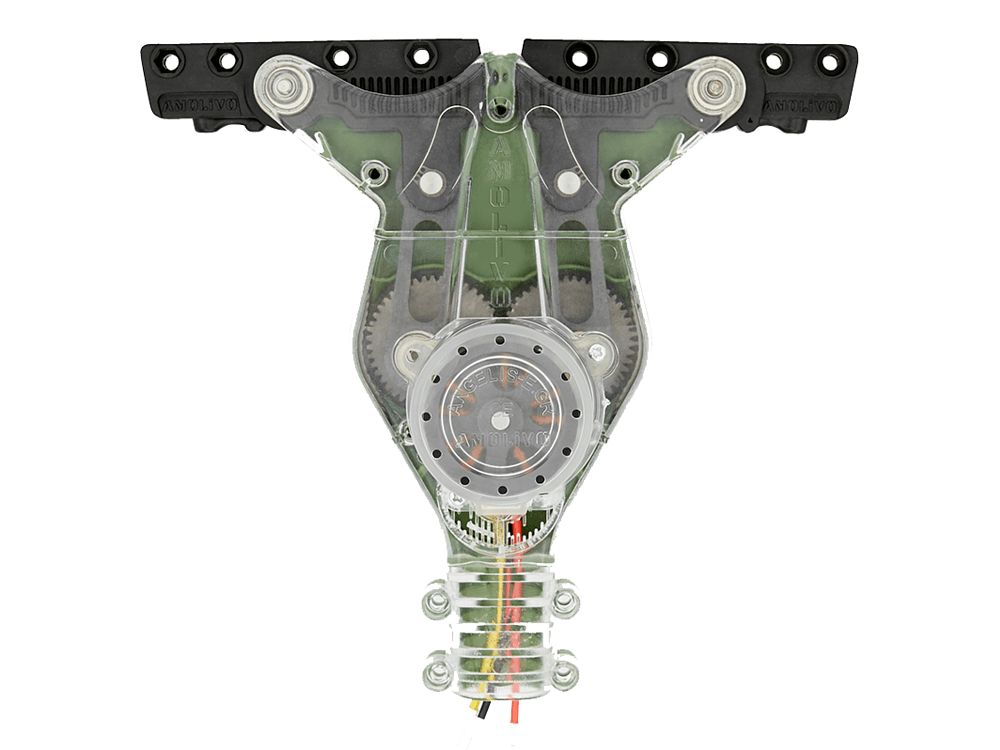 Angelis Amolivo Telescopic All Carbon 12V 800W, διπλή κεφαλή V, ράβδοι carbon 5mm, εύρος 54cm