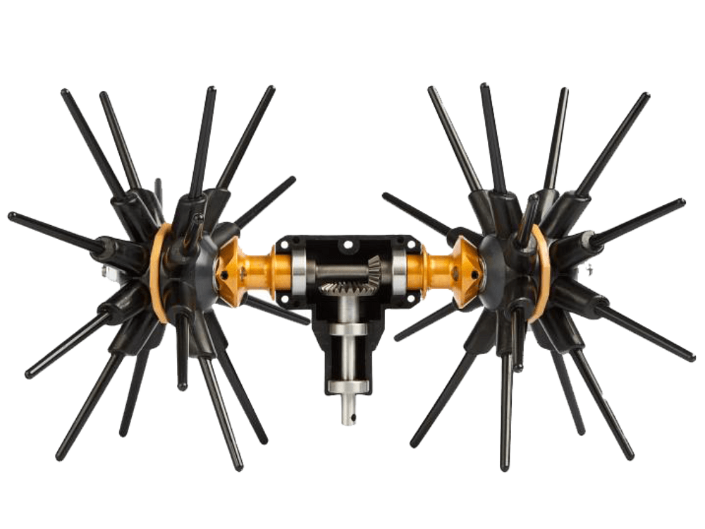 Angelis Asteras Battery Power 4x4, παλμικό ελαιοραβδιστικό 12V με 2 κεφαλές & 32 carbon ράβδους