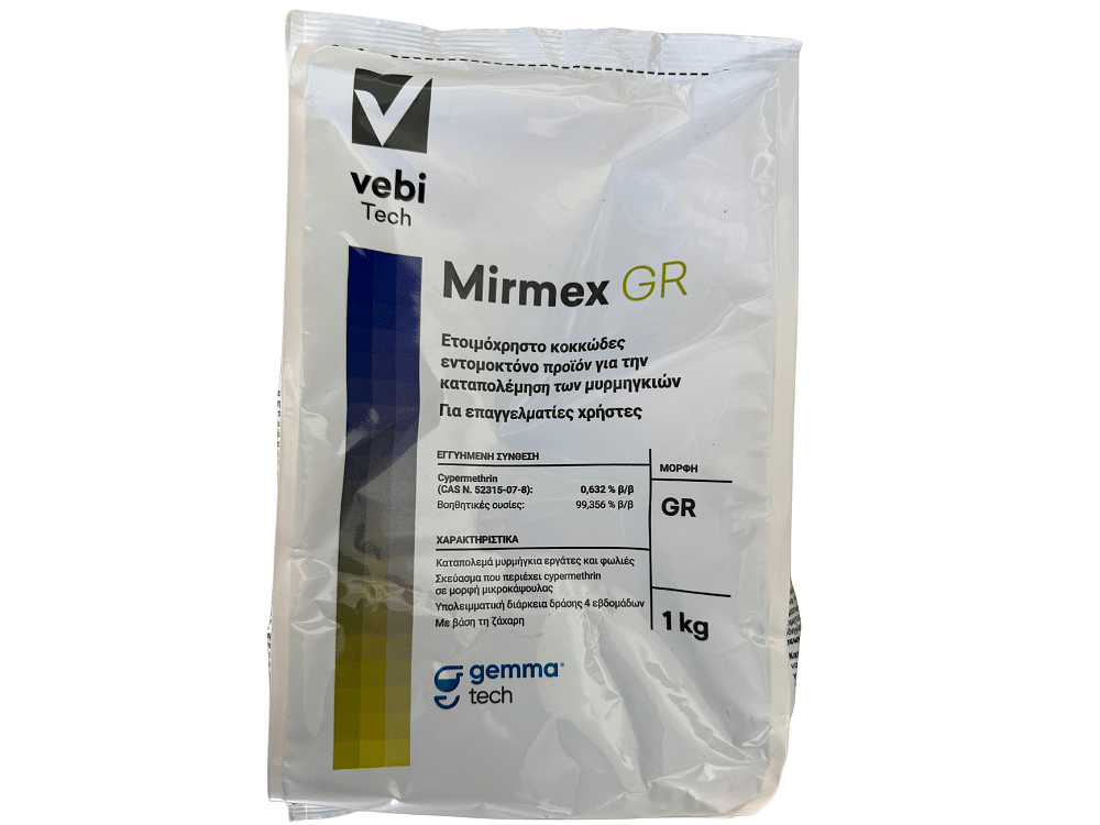 Mirmex GR – Κοκκώδες δόλωμα μυρμηγκιών με ζαχαρούχο προσελκυστικό