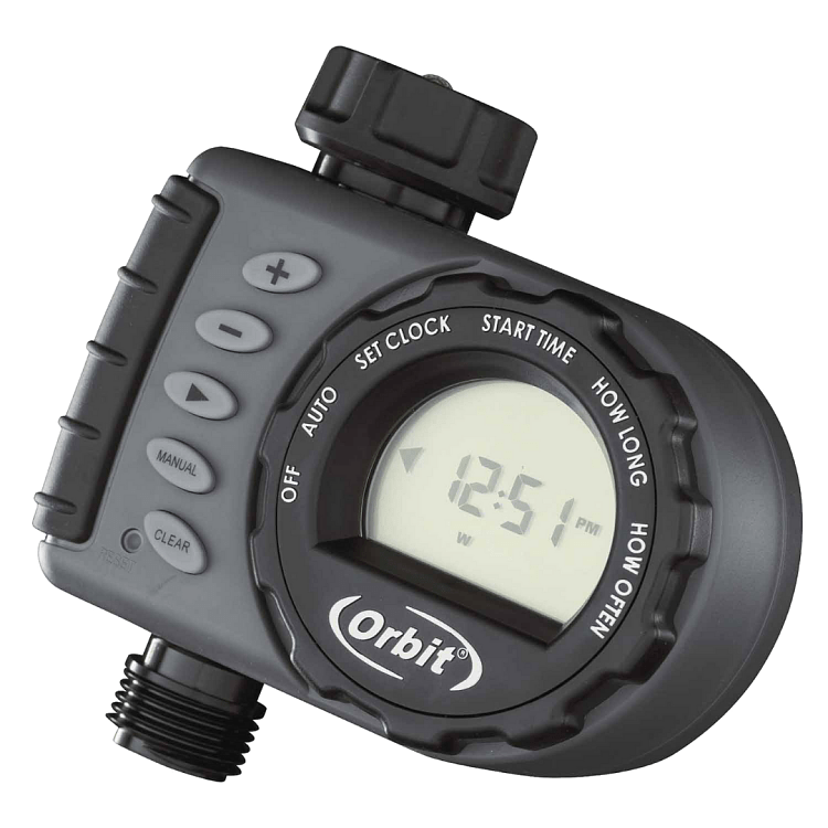 ORBIT HF Προγραμματιστής Ποτίσματος Μπαταρίας – συσκευασία σε κοντινό πλάνο