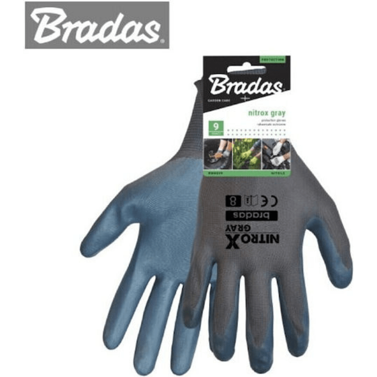 Bradas NITROX Gray Γάντια Εργασίας – κοντινό πλάνο συσκευασίας