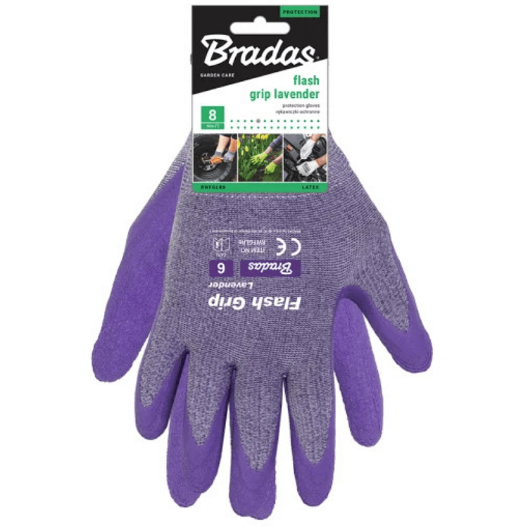 Bradas Flash Grip Lavender Γάντια Εργασίας – κοντινό πλάνο συσκευασίας