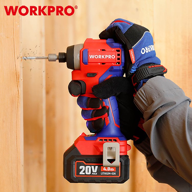Επαναφορτιζόμενο κατσαβίδι WORKPRO PROFI με Soft Grip