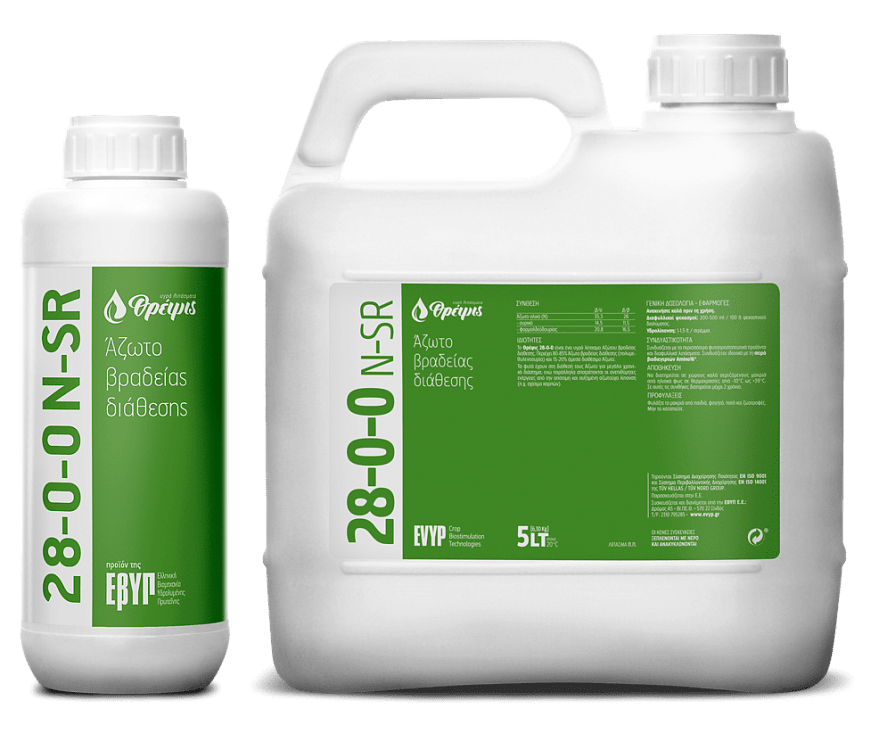 EVYP 28-0-0 N-SR – υγρό λίπασμα αζώτου βραδείας διάθεσης