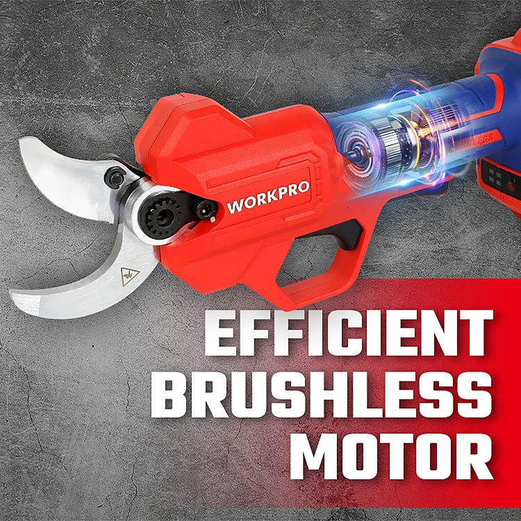 Επαναφορτιζόμενο ψαλίδι WORKPRO PROFI με πέτρα ακόνισης