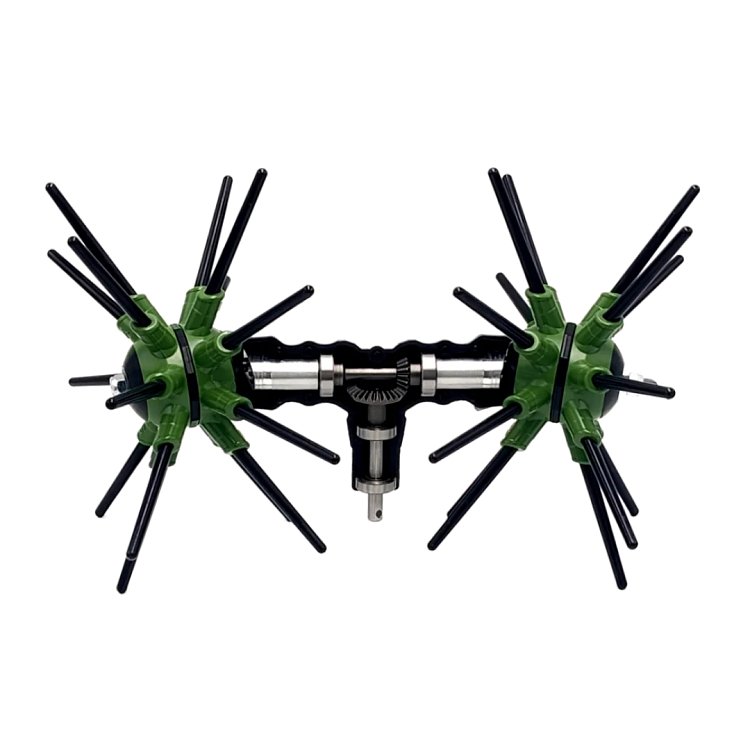 Ελαιοραβδιστικό Asteras Light Total Carbon 4x4 400W με Σωλήνα και Ντίζα Carbon, Κεφαλή 32 Ανθρακονημάτων, 2,40m ή 2,80m