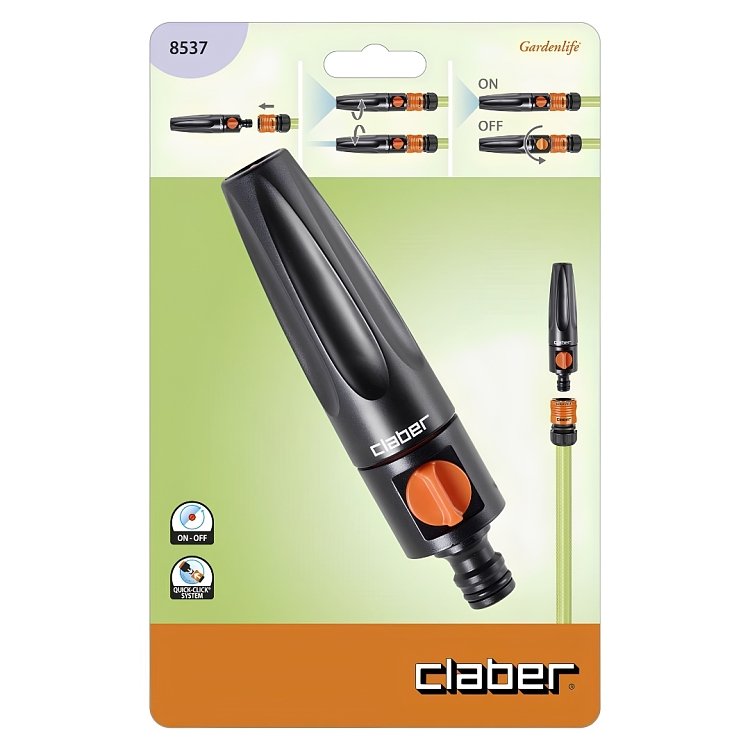 Claber Plus 8537 Αυλός Ποτίσματος 2 Ριπών με Διακόπτη Ροής