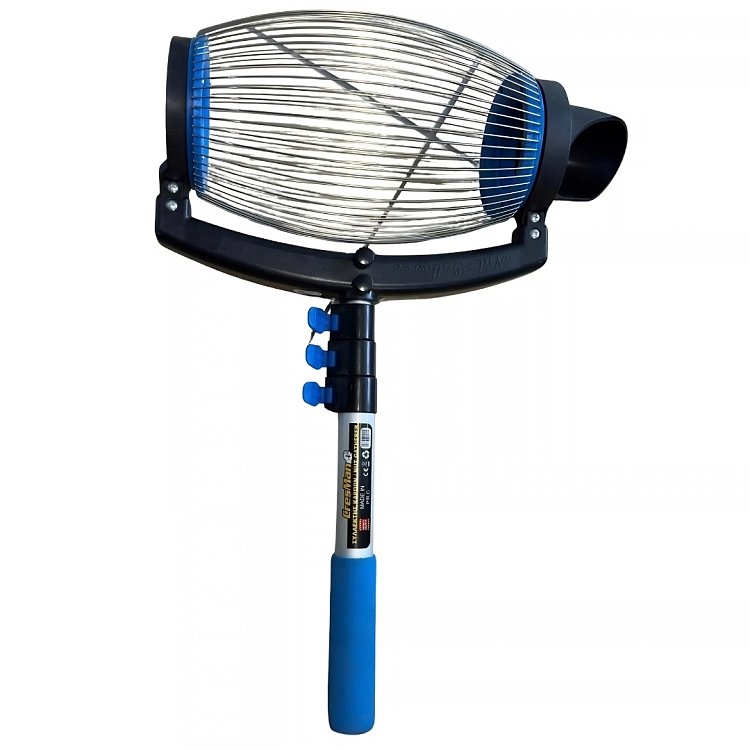 Συλλέκτης καρπών Cresman PRO 221 – πλαϊνή όψη κουτιού με φωτογραφίες χρήσης, barcode 11798 και σήμανση CE
