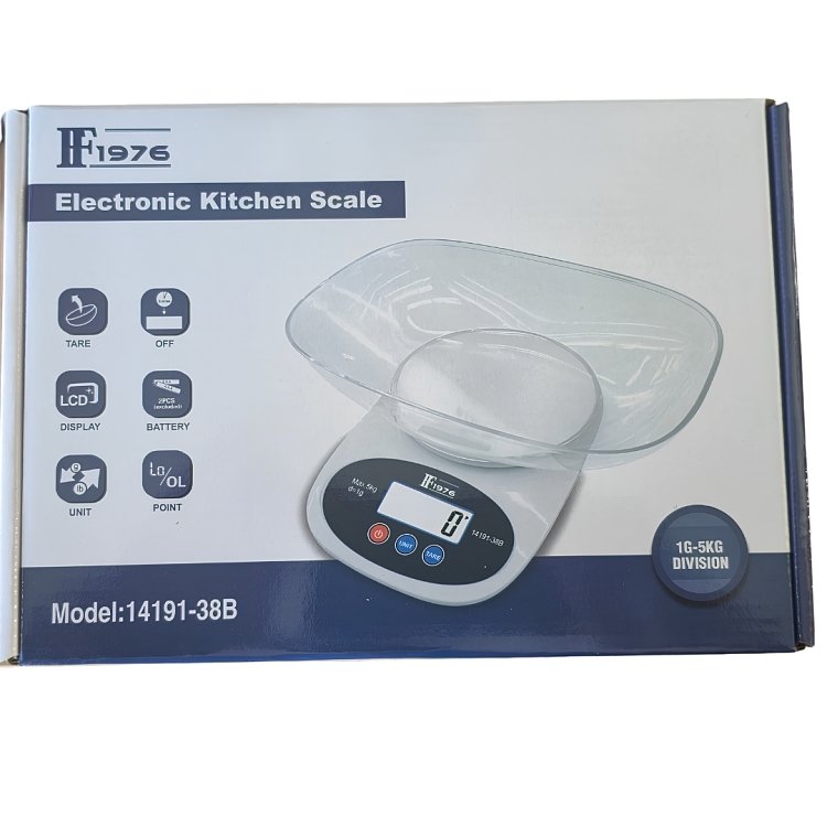 Constant 14191-38B Ζυγαριά Κουζίνας Ψηφιακή με Πιάτο 5kg 1g