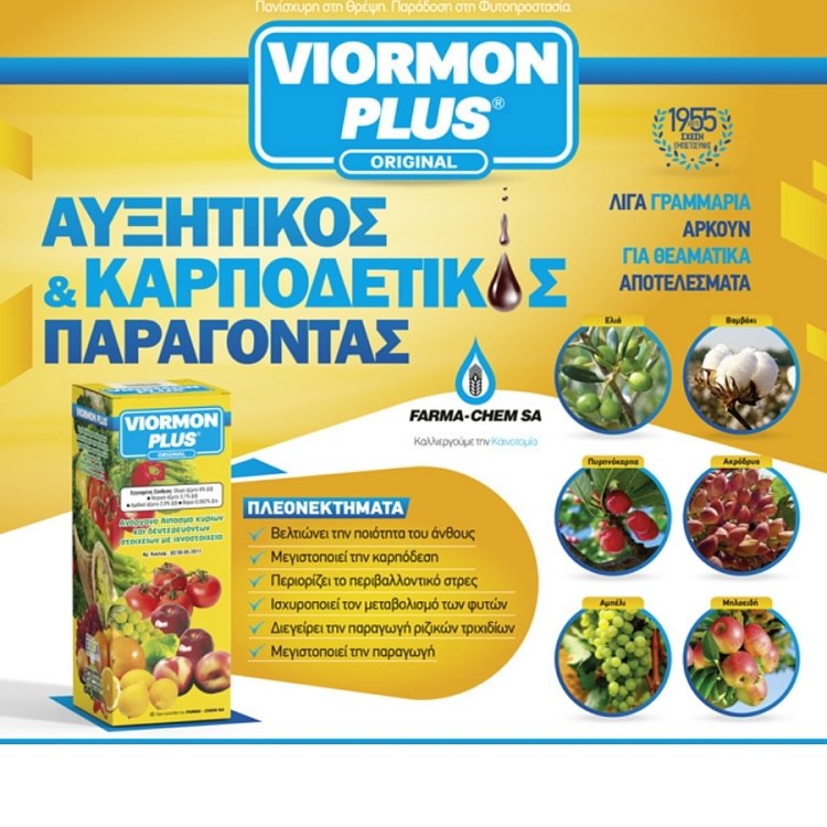 Viormon Plus – διαφυλλική εφαρμογή σε καλλιέργεια
