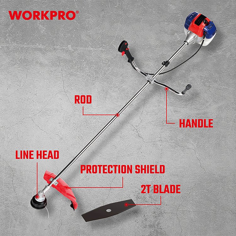 Θαμνοκοπτικό PROFI WP424007 με δίσκο 3 δοντιών για χόρτα και βλάστηση