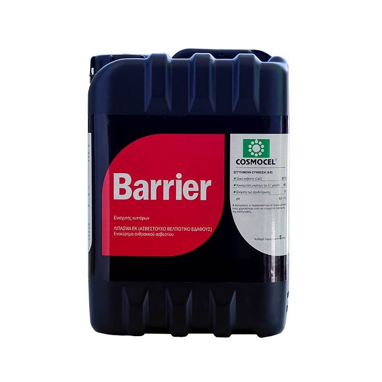 Barrier ασβέστιο – συσκευασία 1lt σε κοντινό πλάνο