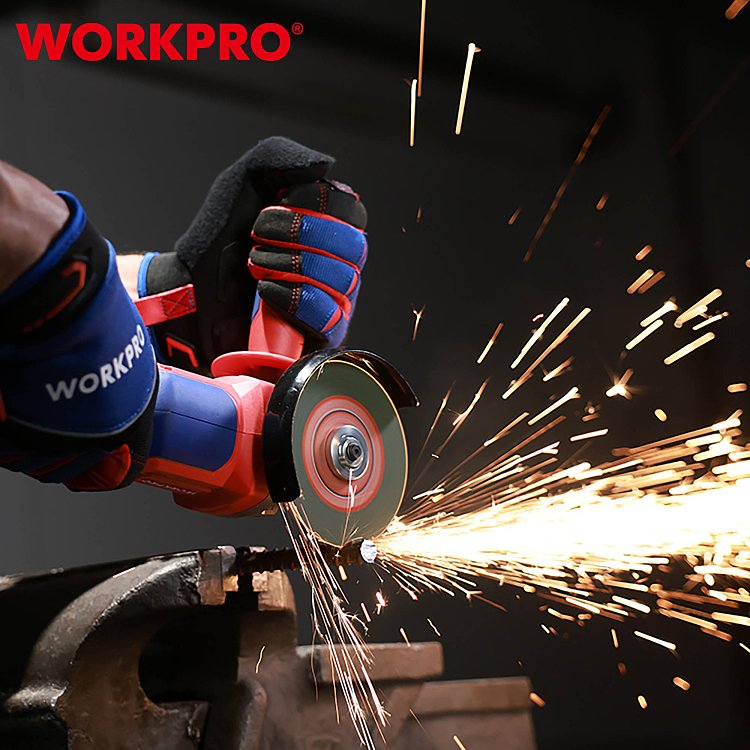 WP392004 γωνιακός τροχός WORKPRO 20V-Li BL SOLO σε χαρτόκουτο