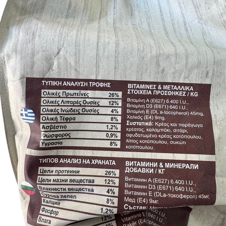 Οδηγός ημερήσιας δοσολογίας τροφής σκύλου Prolife