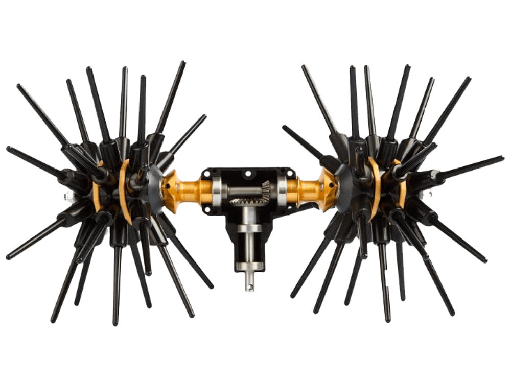 Asteras Max 6x6 ελαιοραβδιστικό 12V 450W με 6 κεφαλές & 48 ανθρακονήματα